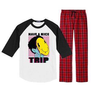 Have A Nice Trip Smiley Raglan Sleeve Pajama Set