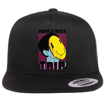 Have A Nice Trip Smiley Flatbill Hat