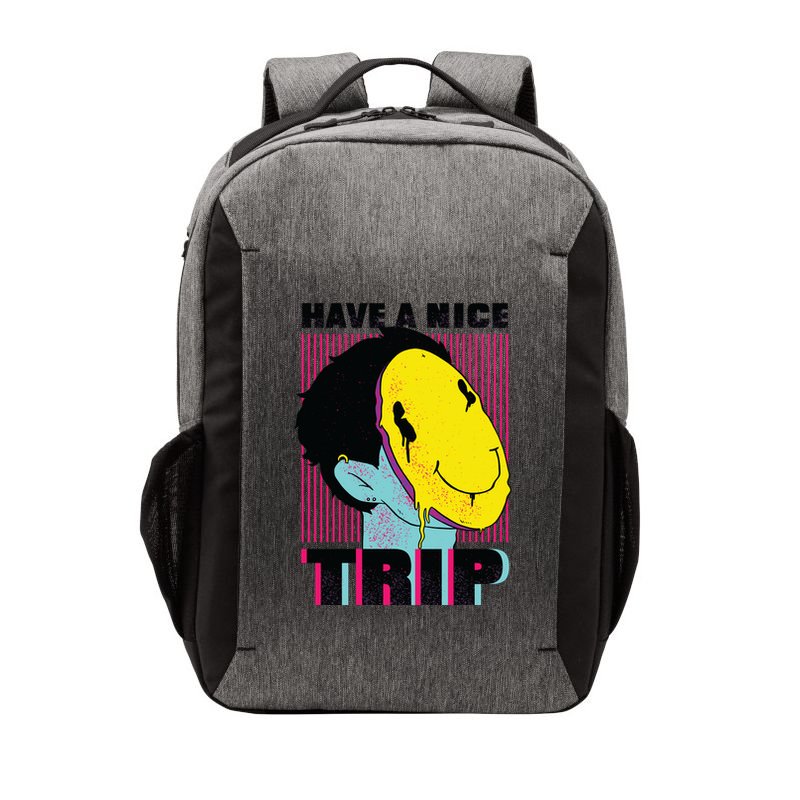 Have A Nice Trip Smiley Vector Backpack