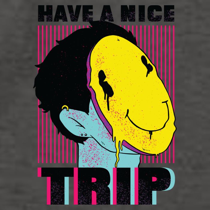 Have A Nice Trip Smiley Vector Backpack
