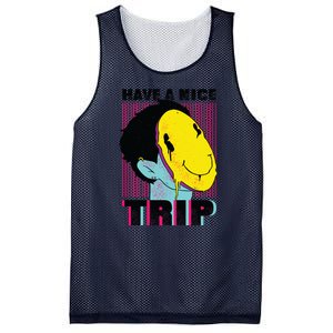 Have A Nice Trip Smiley Mesh Reversible Basketball Jersey Tank