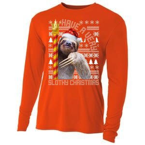 Have a Very Slothy Christmas Sloth Ugly Christmas Cooling Performance Long Sleeve Crew