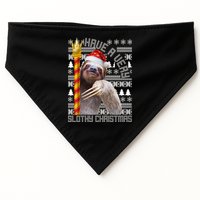Have a Very Slothy Christmas Sloth Ugly Christmas USA-Made Doggie Bandana