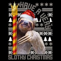 Have a Very Slothy Christmas Sloth Ugly Christmas USA-Made Doggie Bandana