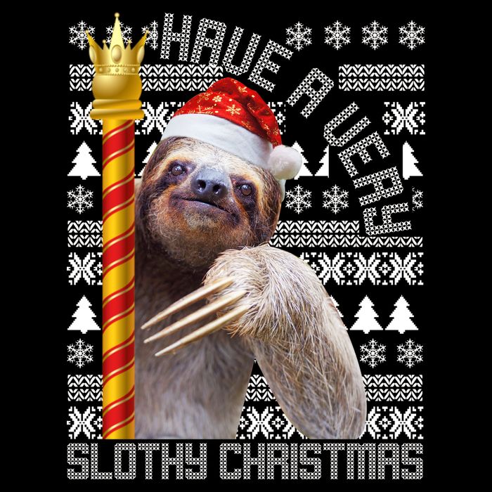 Have a Very Slothy Christmas Sloth Ugly Christmas USA-Made Doggie Bandana