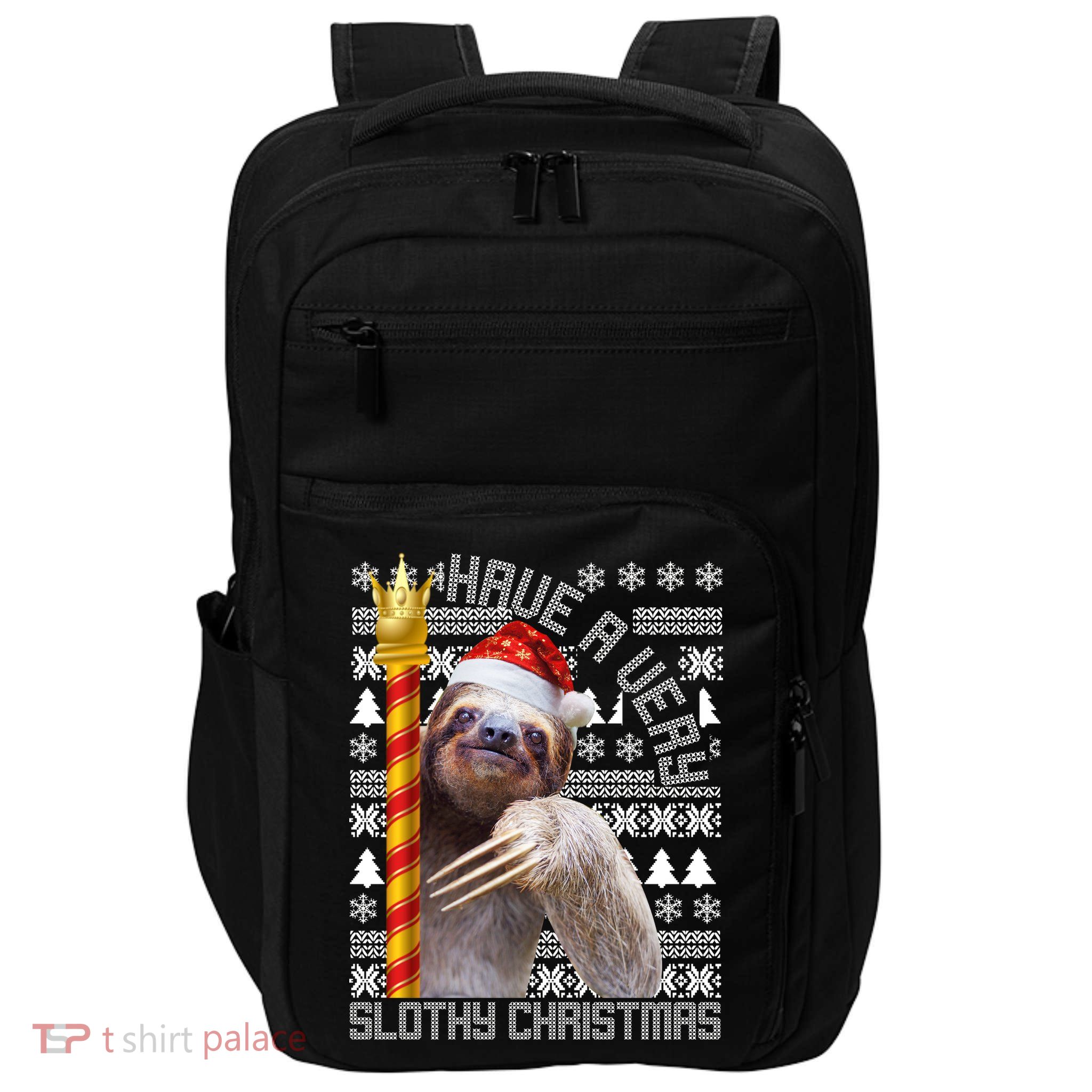 Have a Very Slothy Christmas Sloth Ugly Christmas Impact Tech Backpack