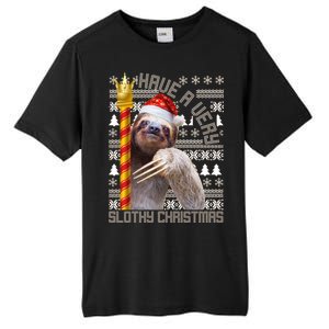 Have a Very Slothy Christmas Sloth Ugly Christmas Tall Fusion ChromaSoft Performance T-Shirt