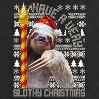 Have a Very Slothy Christmas Sloth Ugly Christmas Golf Towel