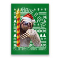 Have a Very Slothy Christmas Sloth Ugly Christmas Poster
