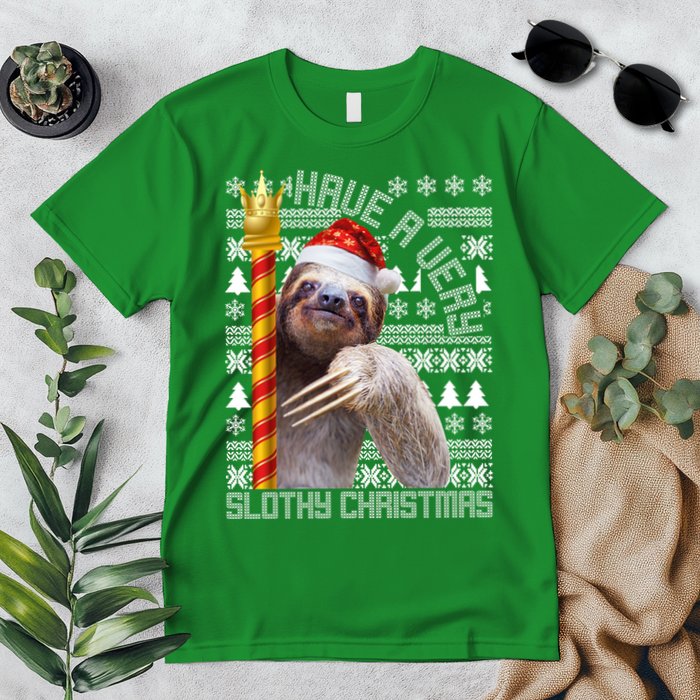 Have a Very Slothy Christmas Sloth Ugly Christmas Premium T-Shirt