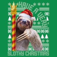 Have a Very Slothy Christmas Sloth Ugly Christmas Women's V-Neck T-Shirt