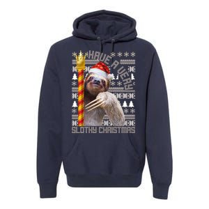 Have a Very Slothy Christmas Sloth Ugly Christmas Premium Hoodie