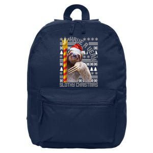 Have a Very Slothy Christmas Sloth Ugly Christmas 16 in Basic Backpack