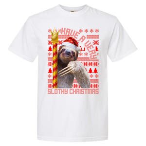 Have a Very Slothy Christmas Sloth Ugly Christmas Garment-Dyed Heavyweight T-Shirt