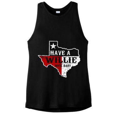 Have A Willie Nice Day Ladies PosiCharge Tri-Blend Wicking Tank