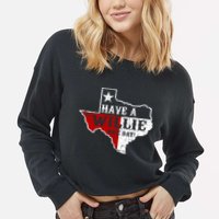 Have A Willie Nice Day Cropped Pullover Crew
