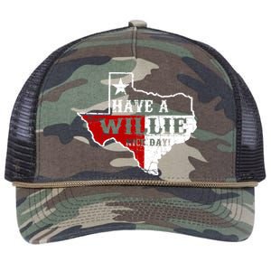 Have A Willie Nice Day Retro Rope Trucker Hat Cap