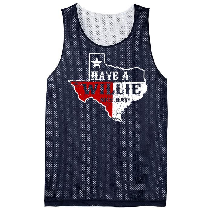 Have A Willie Nice Day Mesh Reversible Basketball Jersey Tank