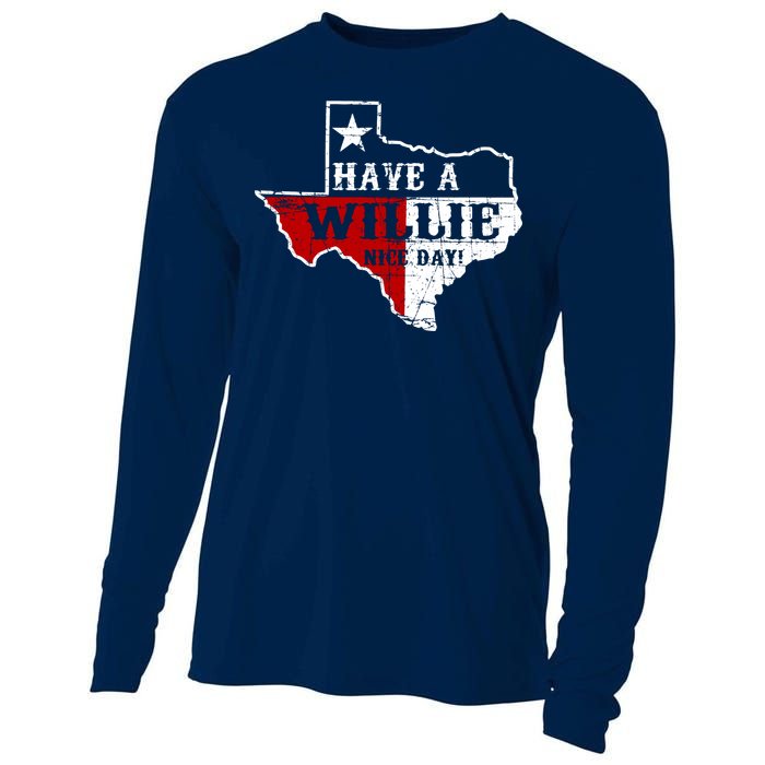 Have A Willie Nice Day Cooling Performance Long Sleeve Crew