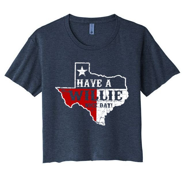 Have A Willie Nice Day Crop Top