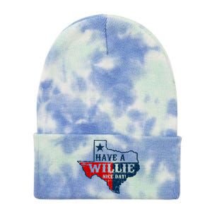 Have A Willie Nice Day Tie Dye 12in Knit Beanie