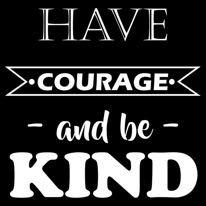 Have Courage And Be Kind Zip Tote Bag