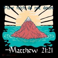 Have Faith Do Not Doubt Matthew 21:21 Stripe Pom Pom Beanie