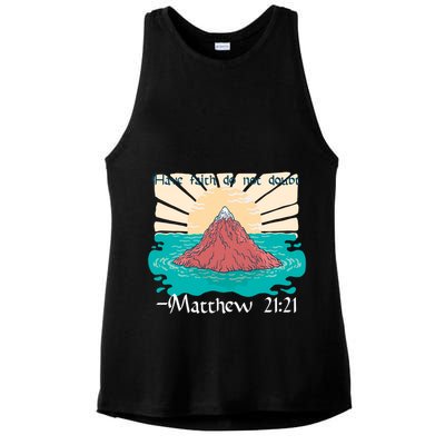 Have Faith Do Not Doubt Matthew 21:21 Ladies PosiCharge Tri-Blend Wicking Tank