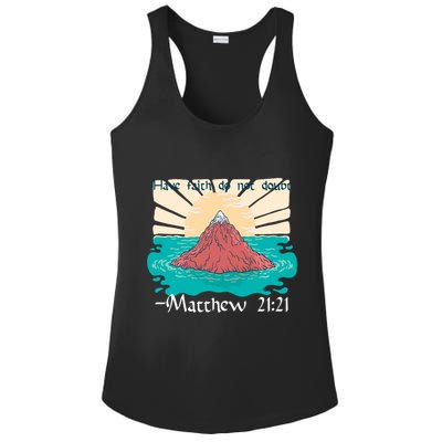 Have Faith Do Not Doubt Matthew 21:21 Ladies PosiCharge Competitor Racerback Tank