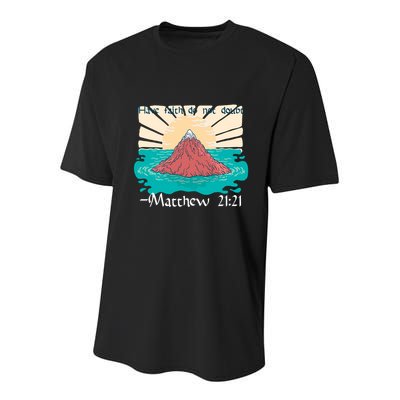 Have Faith Do Not Doubt Matthew 21:21 Youth Performance Sprint T-Shirt