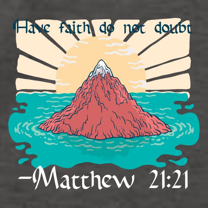 Have Faith Do Not Doubt Matthew 21:21 Vector Backpack