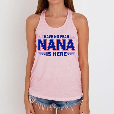 Have No Fear Nana Is Here Women's Knotted Racerback Tank