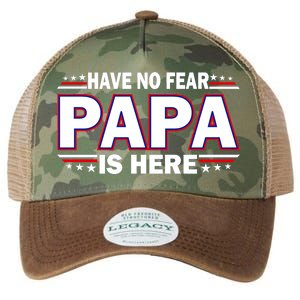 Have No Fear Papa Is Here Legacy Tie Dye Trucker Hat