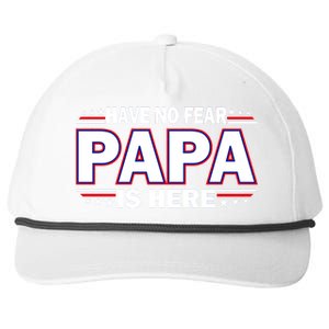 Have No Fear Papa Is Here Snapback Five-Panel Rope Hat