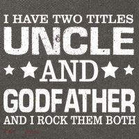 Have Two Titles Uncle And Godfather I Rock Them Both Cotton Canvas Backpack
