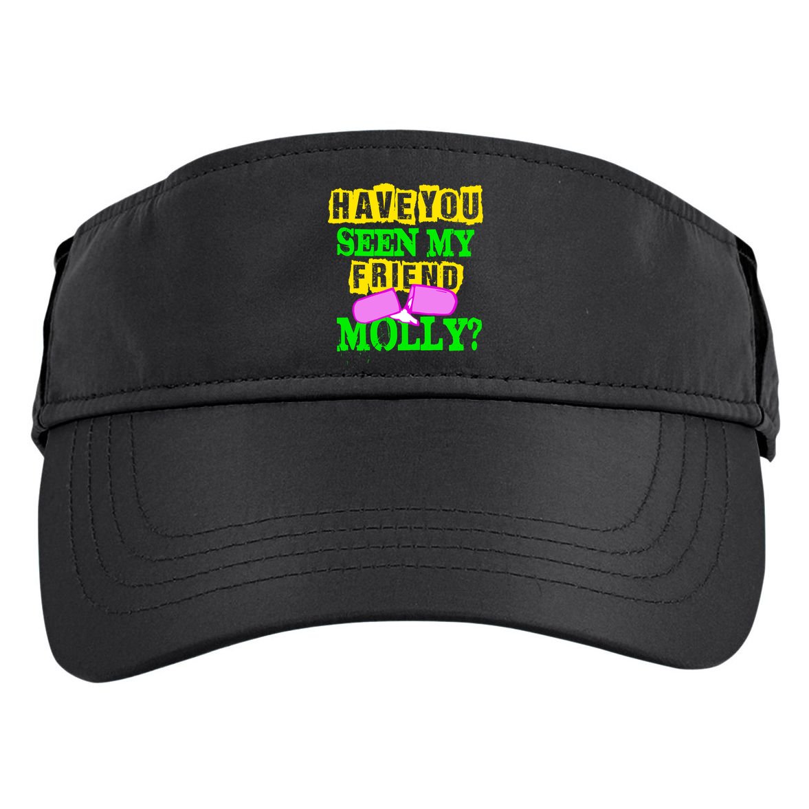 Have You Seen My Friend Molly Adult Drive Performance Visor