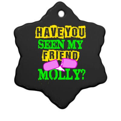 Have You Seen My Friend Molly Ceramic Star Ornament