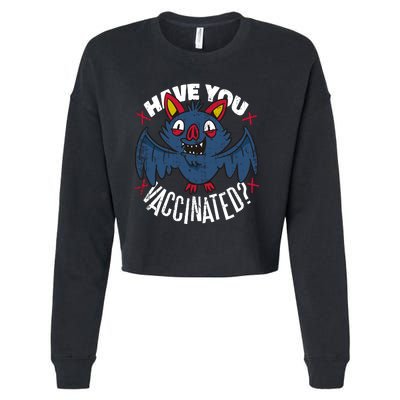 Have You Vaccinated Bat Cropped Pullover Crew