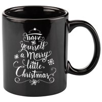 Have yourself a merry little Christmas graphic 11oz C Handle Ceramic Mug
