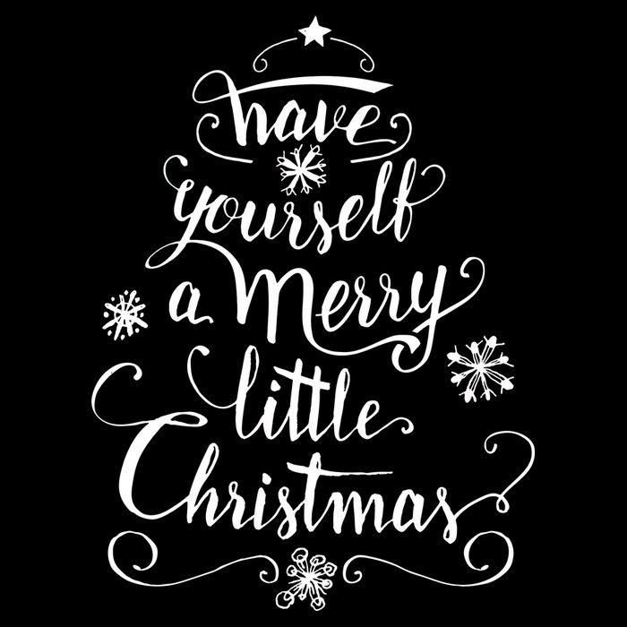 Have yourself a merry little Christmas graphic Drawstring Bag