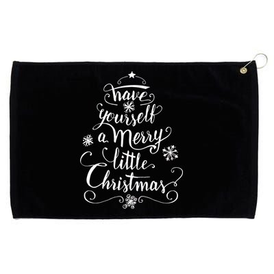 Have yourself a merry little Christmas graphic Grommeted Golf Towel