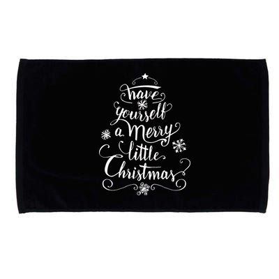 Have yourself a merry little Christmas graphic Microfiber Hand Towel