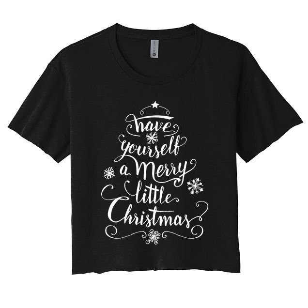 Have yourself a merry little Christmas graphic Crop Top