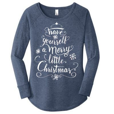 Have yourself a merry little Christmas graphic Women's Perfect Tri Tunic Long Sleeve Shirt