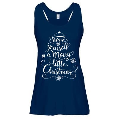 Have yourself a merry little Christmas graphic Ladies Essential Flowy Tank