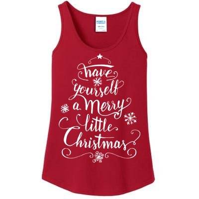 Have yourself a merry little Christmas graphic Ladies Essential Tank