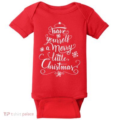 Have yourself a merry little Christmas graphic Baby Bodysuit