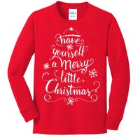 Have yourself a merry little Christmas graphic Kids Long Sleeve Shirt