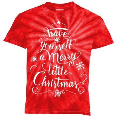 Have yourself a merry little Christmas graphic Kids Tie-Dye T-Shirt