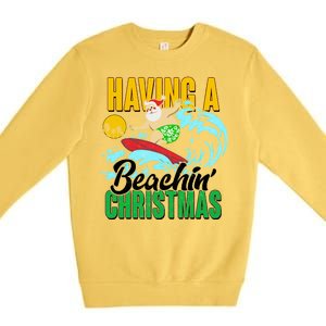 Having A Beachin' Christmas Premium Crewneck Sweatshirt